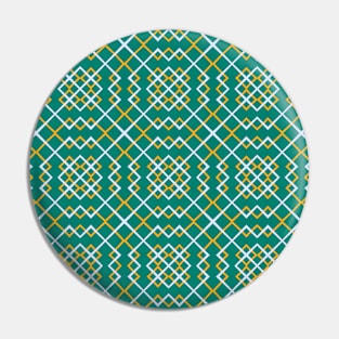 Off Tartan Green Expanded Pin