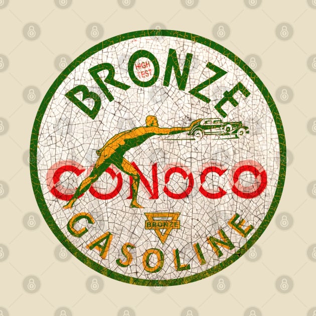 Bronze Conoco Gasoline by Midcenturydave