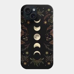 Moonlight Garden - Winter Brown Phone Case