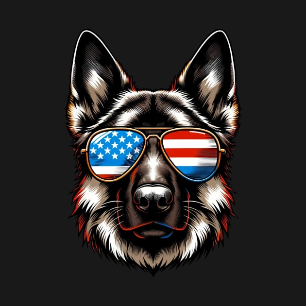 German Shepherd Patriotic Sunglasses American FlagGerman Shepherd Patriotic Sunglasses American Flag 4th of July by karishmamakeia