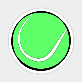 Tennis Ball Illustration Magnet