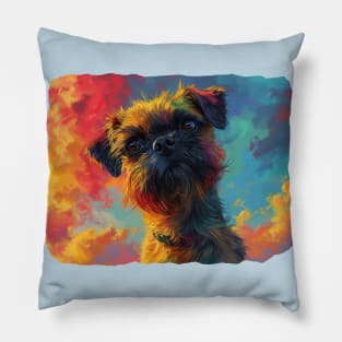 Trippy Brussels Griffon Pillow