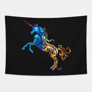 Flaming Unicorn Tapestry