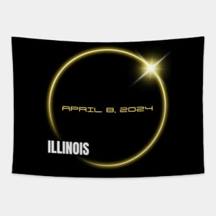 Totality 04 08 24 Total Solar Eclipse 2024 ILLINOIS Tapestry