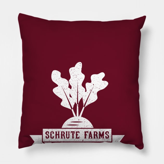 Schrute Farms Pillow by designedbygeeks