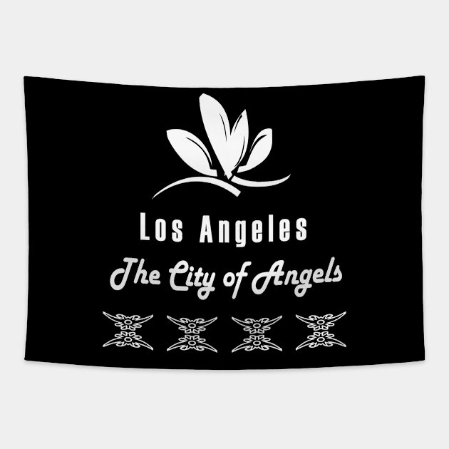 Los Angeles The City Of Angels Tapestry by elzammar