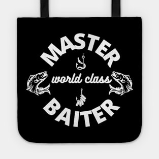 MASTER Baiter World Class Fun Fishing Slogan Tote