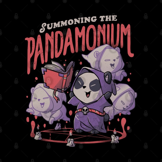 Summoning the Pandamonium - Cute Funny Evil Creepy Panda Gift by eduely