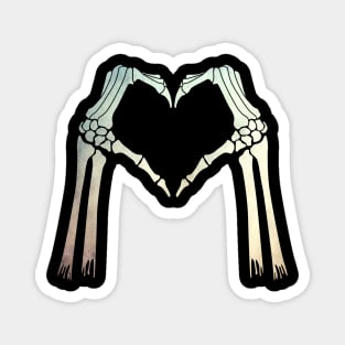 skeleton heart lover Magnet