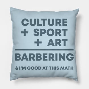 Barbering Math Pillow