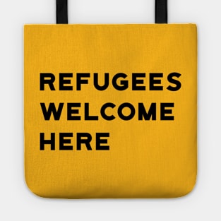 Refugees Welcome Here Tote