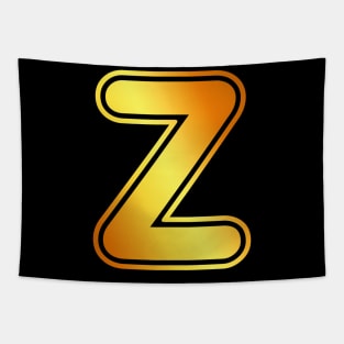 Z Golden Letter Tapestry