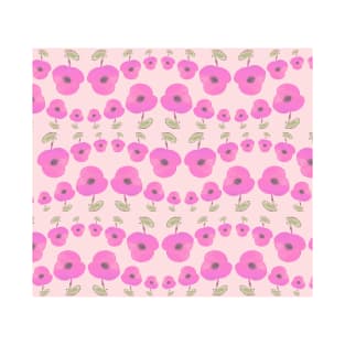 pink poppies dance T-Shirt