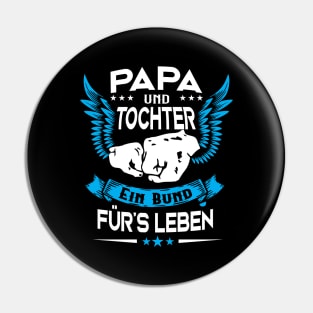 Papa und Tochter Vatertag Partnerlook Geschenk Pin