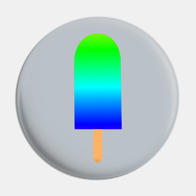 Blue Green Ice Pop Pin by alittlebluesky