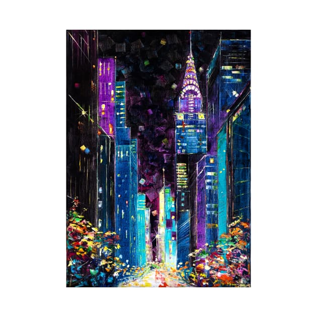 Purple Night in New York by NataliaShchip