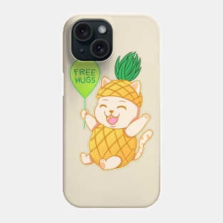 Fruit Cat : Pineapple Free Hugs Phone Case