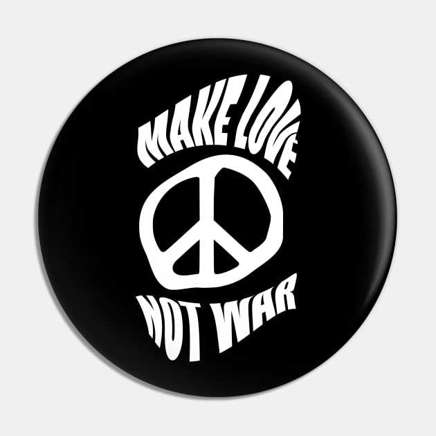 Make Love Not War Pin by YellowSplash