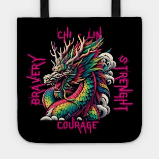 Traditional Chinese Chi-Lin Dragon Tote