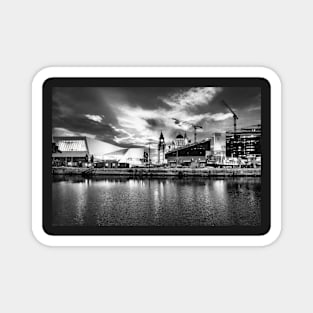 Liverpool skyline at night Magnet