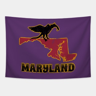 Maryland Snallygaster - distressed retro vintage cryptid Tapestry