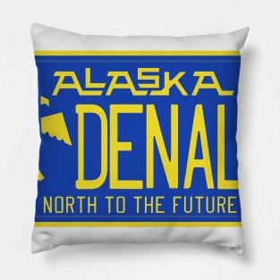 Denali National Park & Preserve license plate Pillow