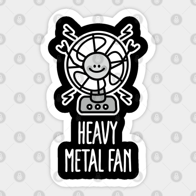 Funny Heavy Metal ventilator, Punk & Hard Rock Music pun - Heavy Metal - Sticker | TeePublic