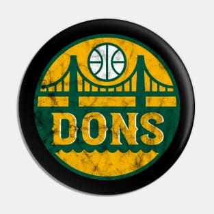 Support the Dons with this vintage-look design! Pin