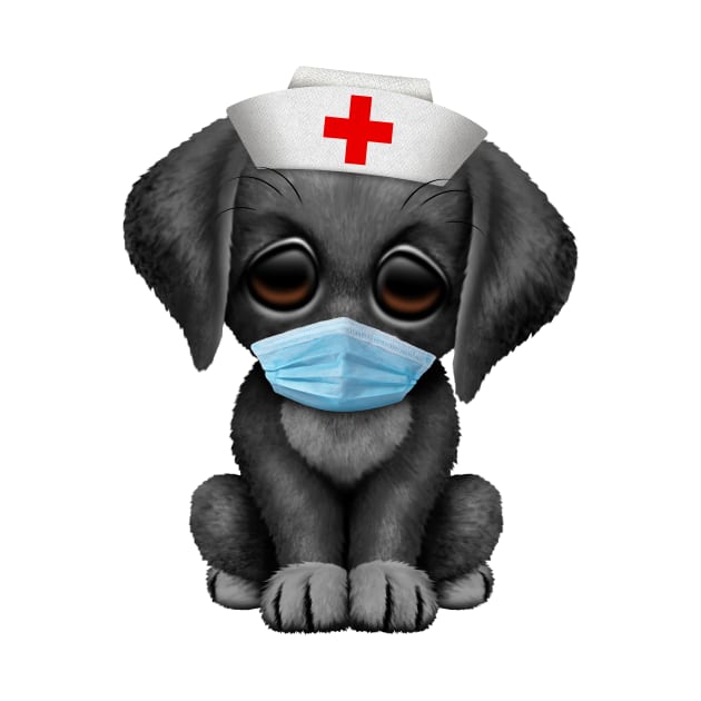 Cute Black Puppy Nurse by jeffbartels