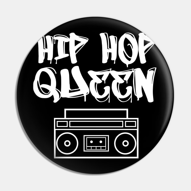 Hip Hop Queen Boom Box Pin by blackartmattersshop