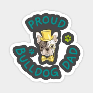 Proud Bulldog Dad Magnet