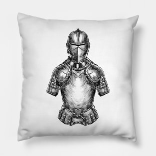 Chivalry in Steel: Medieval Knight Armor Pillow