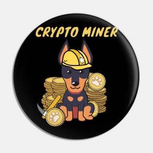 Funny Alsatian  is a Crypto Miner Pin