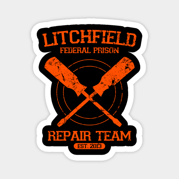 Litchfield Repair Team Magnet by alecxps