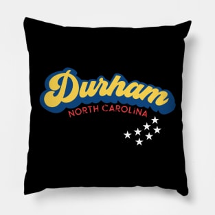 Durham North Carolina Flag Colors Pillow