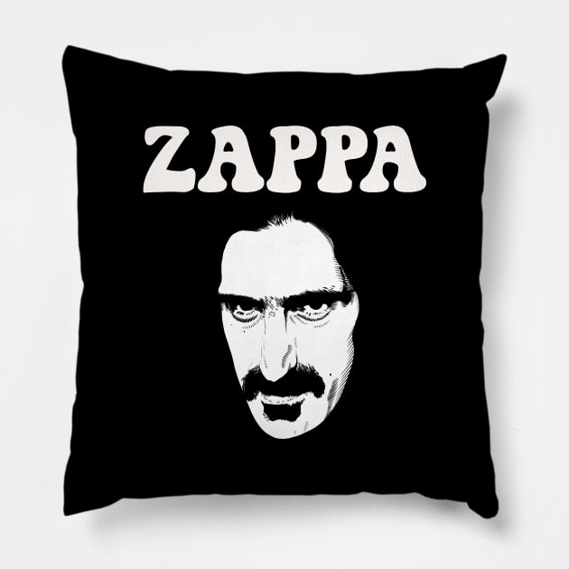 Frank Zappa Pillow by @johnnehill