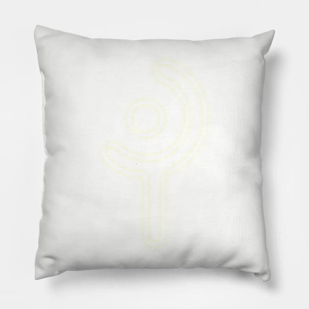 Final Fantasy XIV - White Mage Neon Pillow by Fadelias