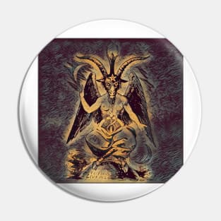 Satan Painting Pin