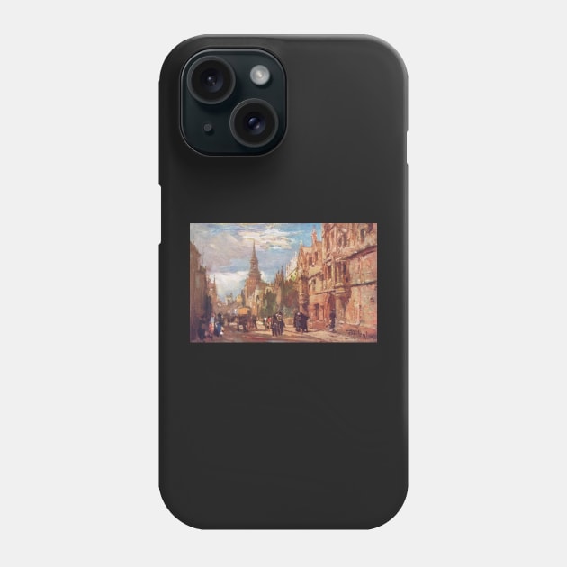 All Souls College & High Street, Oxford in the 1900s Phone Case by artfromthepast