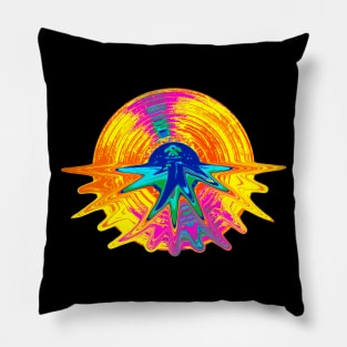 vinyl colorful Pillow