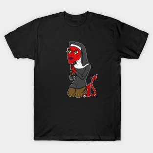 Hook-Ups Evil Nun T Shirt  T shirt, Shirts, Cheap graphic tees