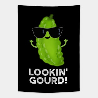 Looking Gourd Cute Cool Veggie Pun Tapestry