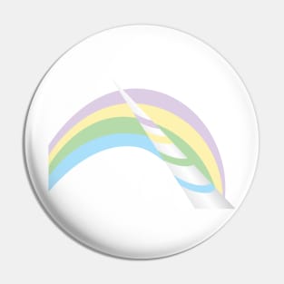 Abstract Unicorn Horn and Rainbow Pin