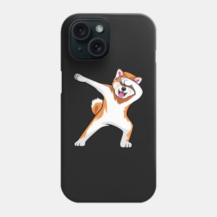 Akita Dancing Dog Dabbing Phone Case