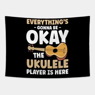 Everything's Gonna Be Okay Until Ukulele Player is Here Tapestry