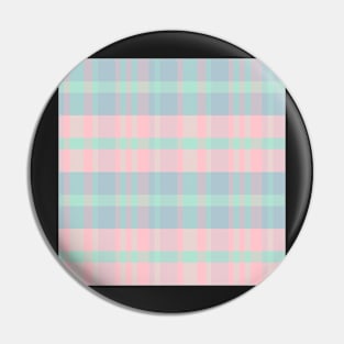 Pastel Aesthetic Iagan 1 Hand Drawn Textured Plaid Pattern Pin