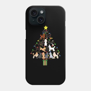 Poodle Christmas Tree Dog Lovers Happy Xmas Holiday Phone Case