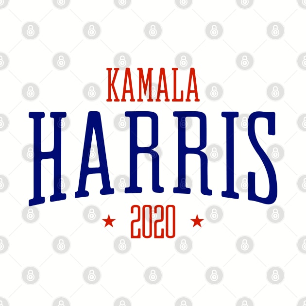 Kamala Harris Presidential race 2020 cool logo with red and blue text by YourGoods