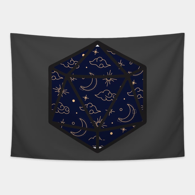 Chinese Night D20 Tapestry by MimicGaming