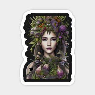 Flora goddess of nature Magnet